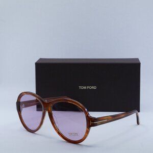 Tom Ford Camryn FT1033 45Y Aviator Sunglasses - Brown/Violet Photochromic